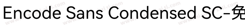 Encode Sans Condensed SC字体转换